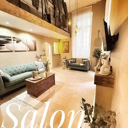 Spacious Loft, Duplex, Old Town, 3 Bedrooms - Easy Check-in Apartment Nice